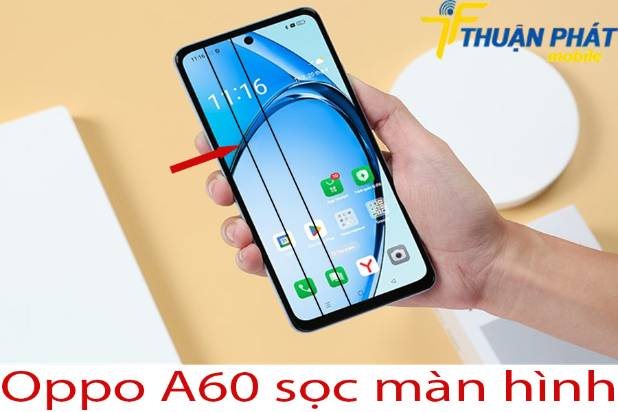 Oppo A60 sọc màn hình