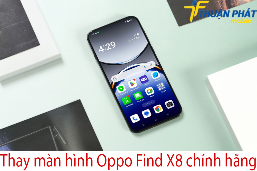 Thay màn hình Oppo Find X8 chính hãng