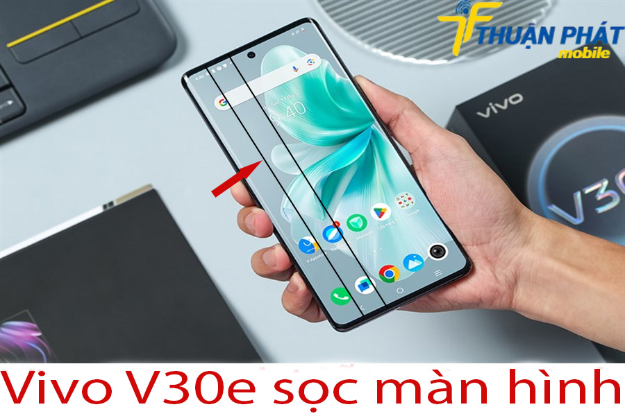 Vivo V30e sọc màn hình