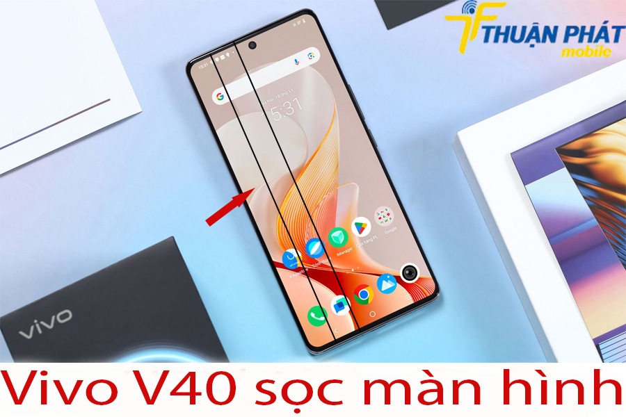 Vivo V40 sọc màn hình Vivo V40 sọc màn hình