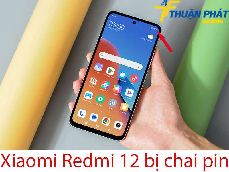 Xiaomi Redmi 12 bị chai pin