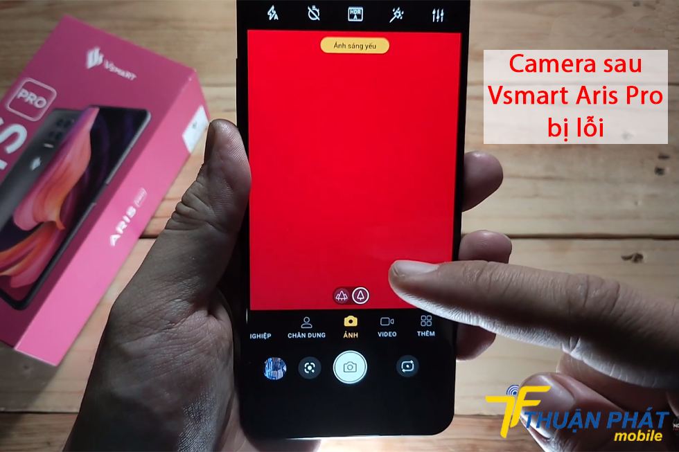 Camera sau Vsmart Aris Pro bị lỗi