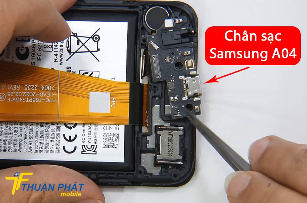 Chân sạc Samsung A04