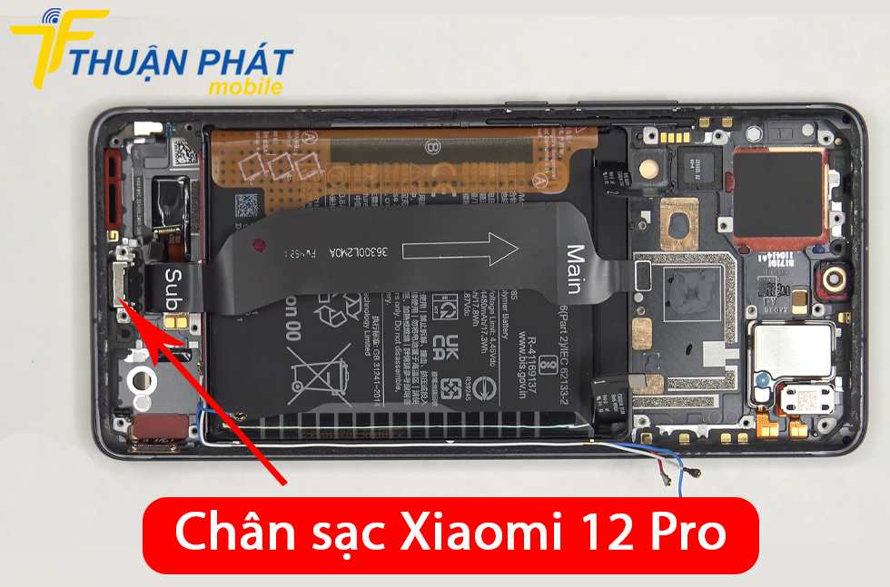 Chân sạc Xiaomi 12 Pro