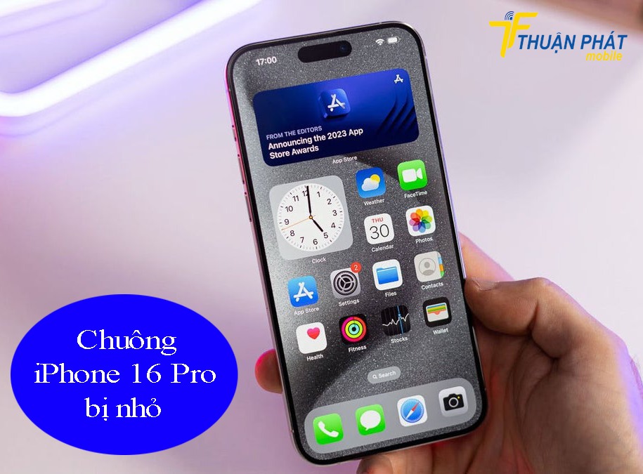 Chuông iPhone 16 Pro bị nhỏ