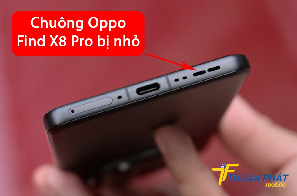 Chuông Oppo Find X8 Pro bị nhỏ