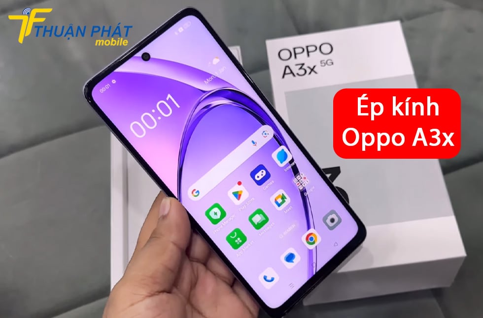 Ép kính Oppo A3x