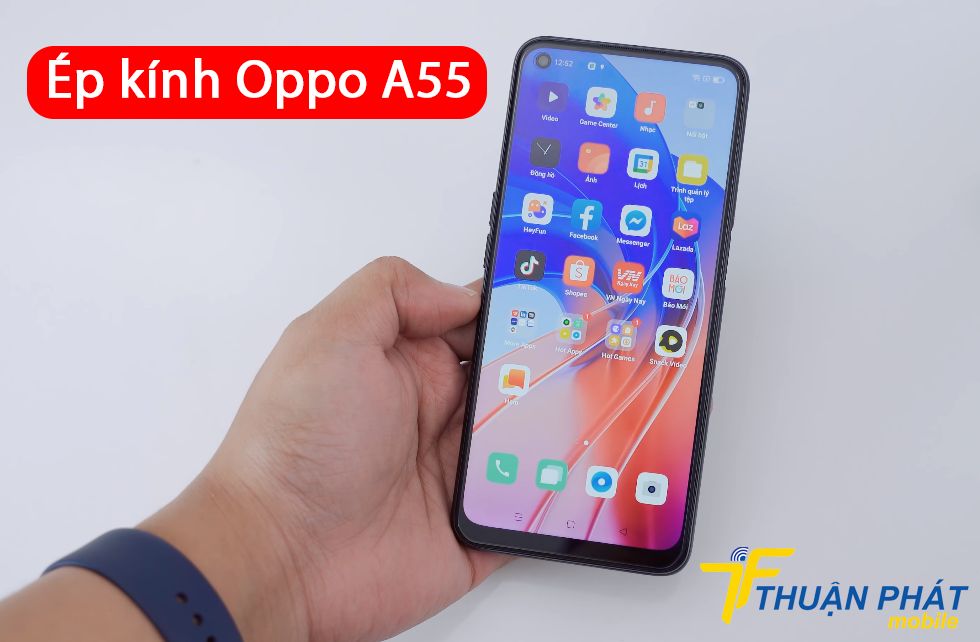 Ép kính Oppo A55