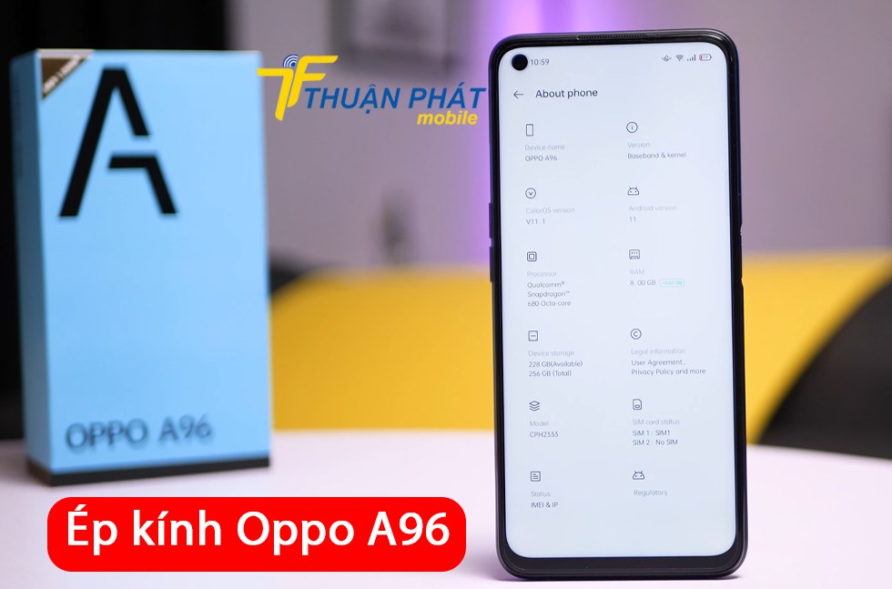 Ép kính Oppo A96