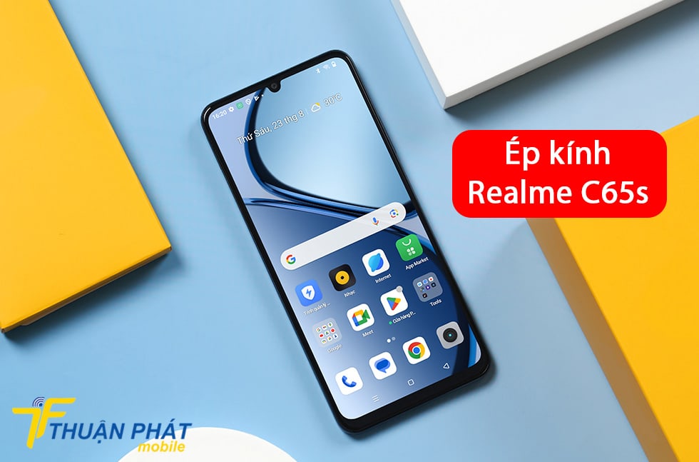 Ép kính Realme C65s