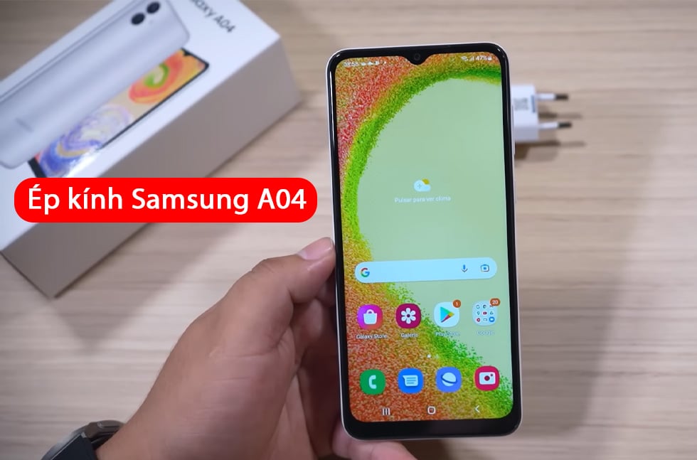 Ép kính Samsung A04