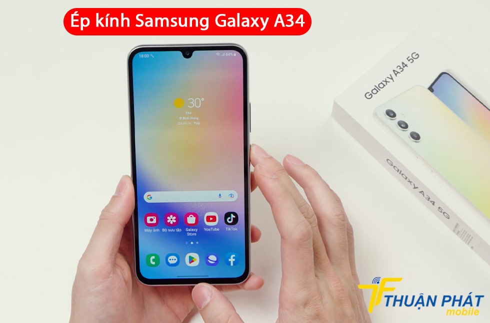 Ép kính Samsung Galaxy A34