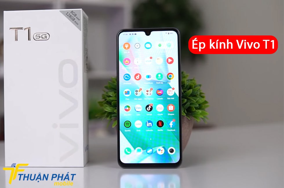 Ép kính Vivo T1