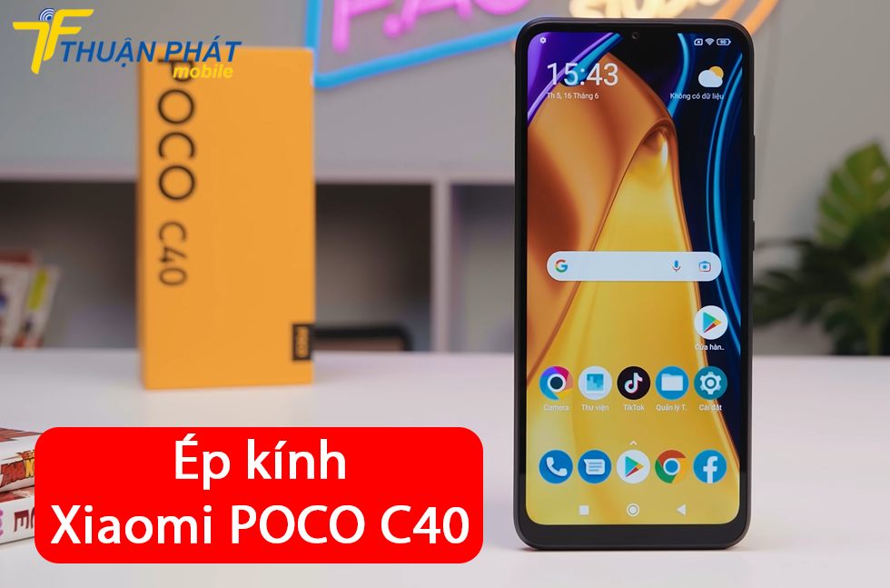 Ép kính Xiaomi POCO C40