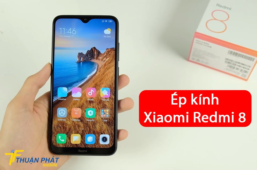 Ép kính Xiaomi Redmi 8