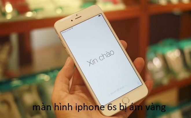 màn hình iphone 6s bị ám vàng