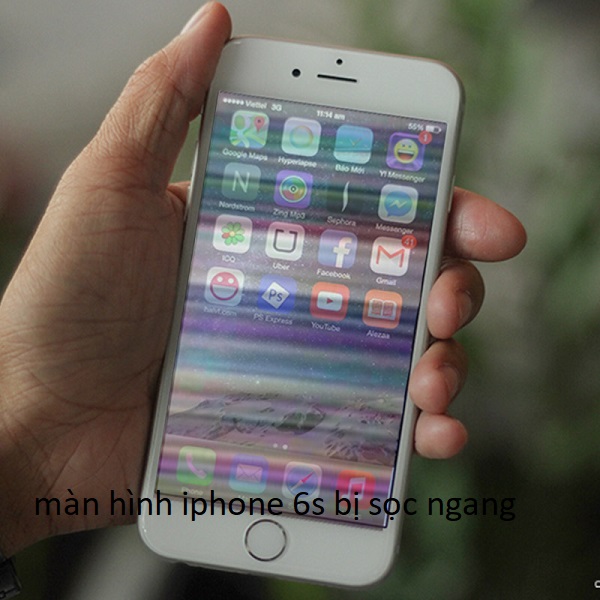 màn hình iphone 6s bị sọc ngang