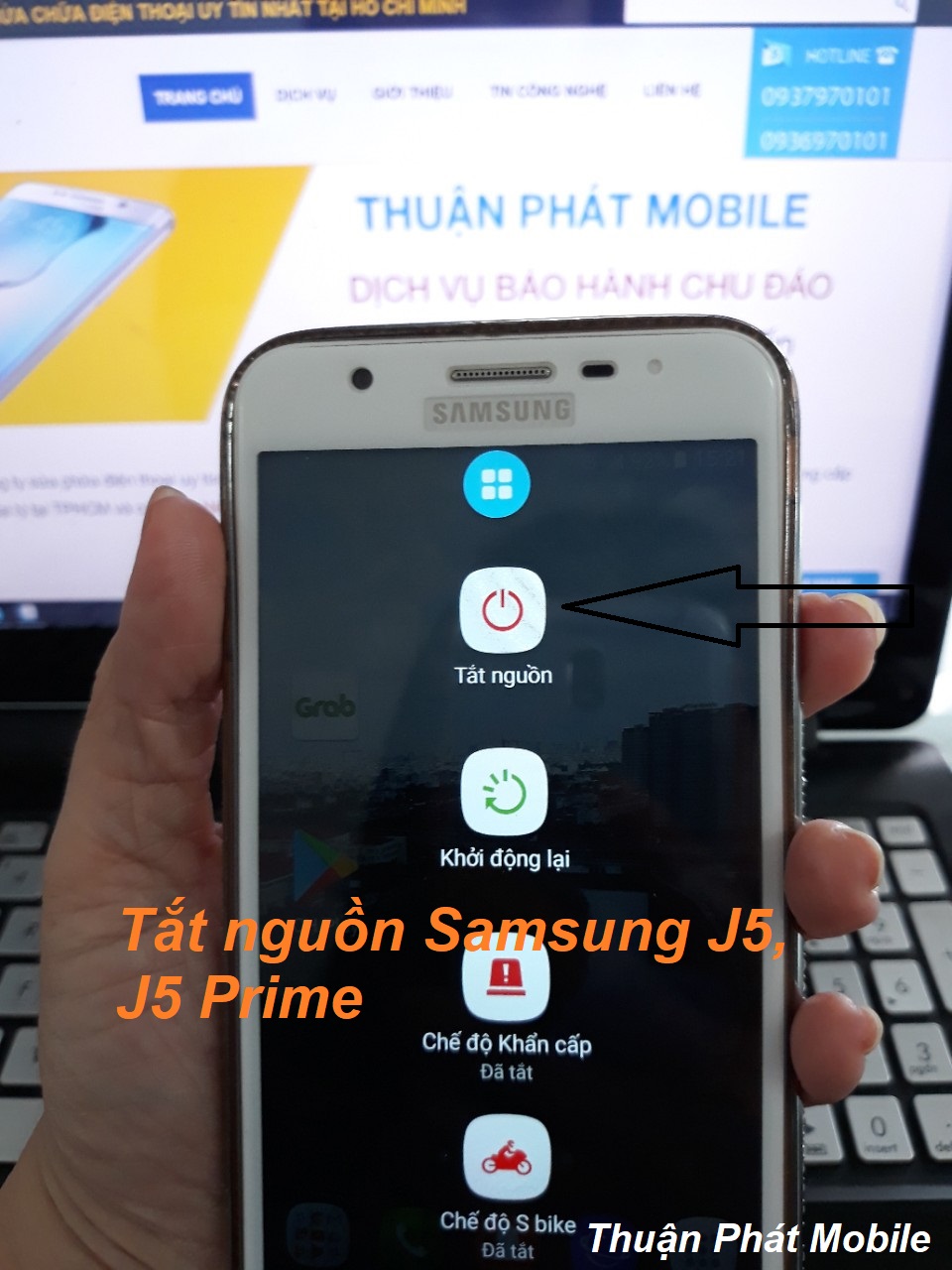 Cách tắt nguồn Galaxy J5, J5 Prime đơn giản