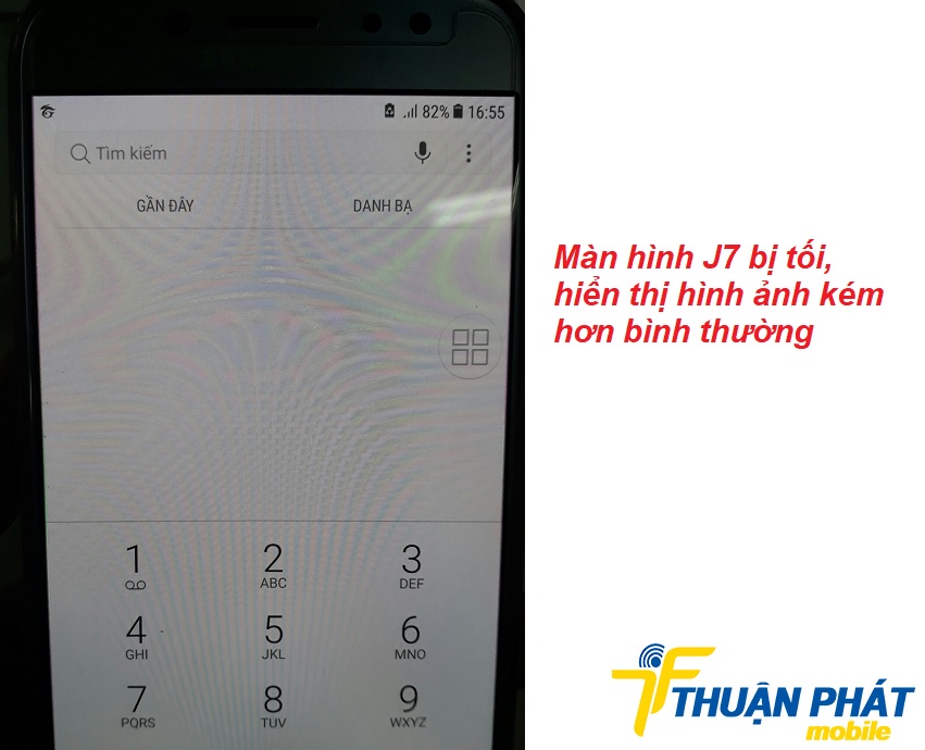 Màn hình Samsung J7 bị tối khắc phục như thế nào