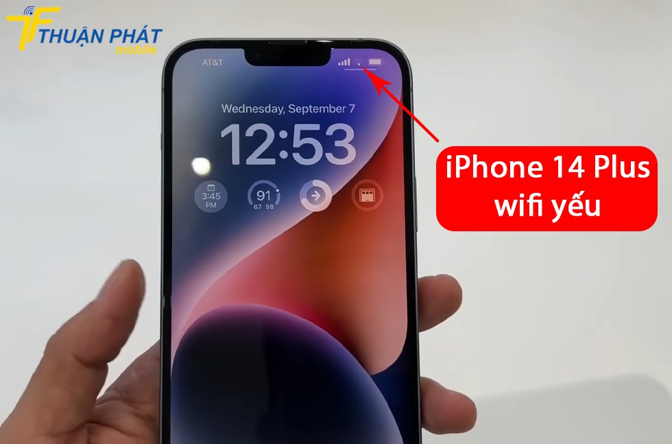 iPhone 14 Plus wifi yếu