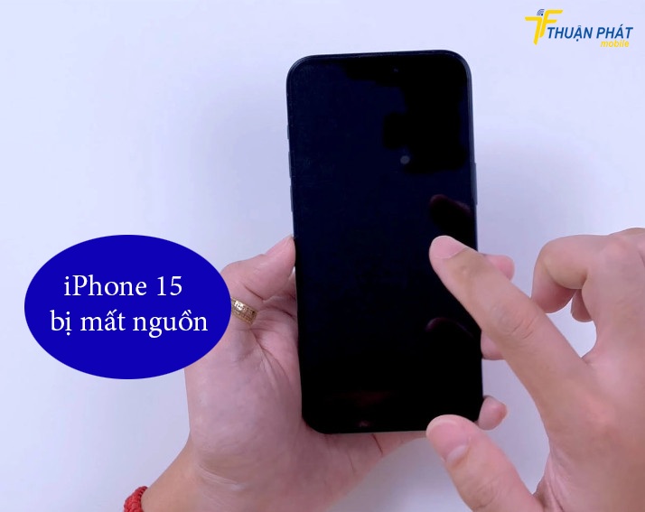 iPhone 15 bị mất nguồn