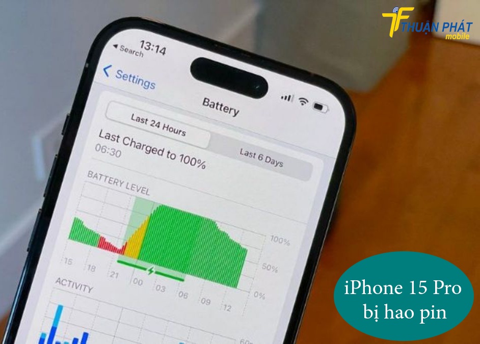 iPhone 15 Pro bị hao pin