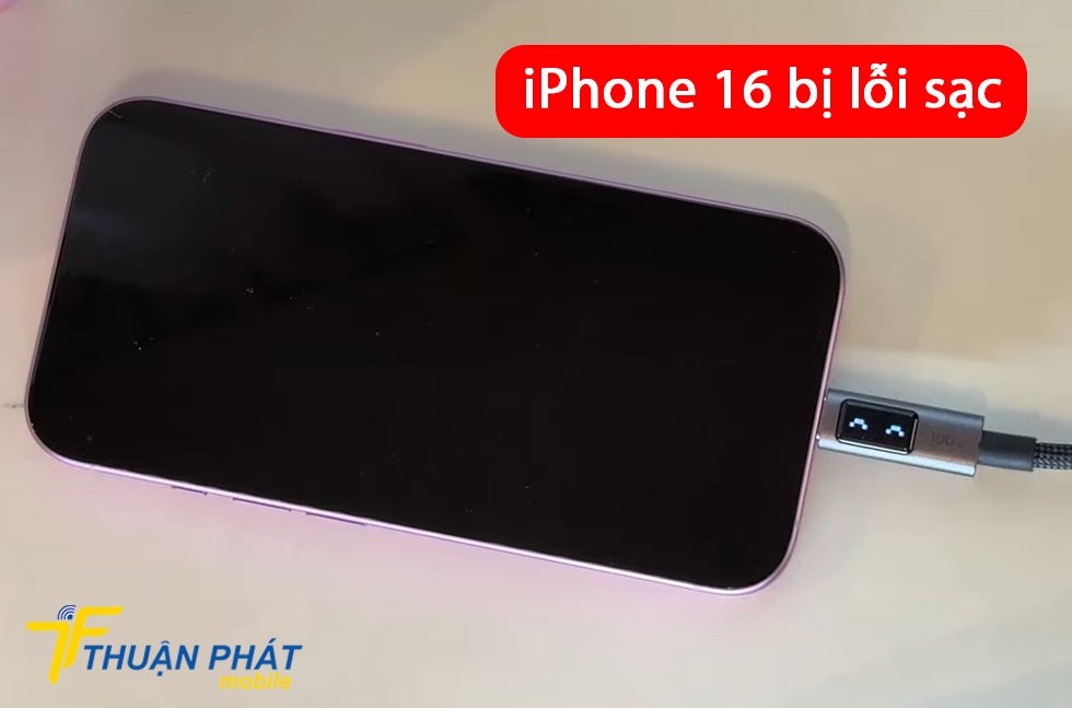 iPhone 16 bị lỗi sạc