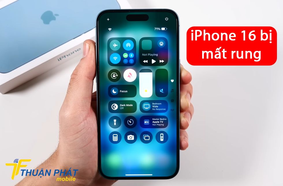 iPhone 16 bị mất rung