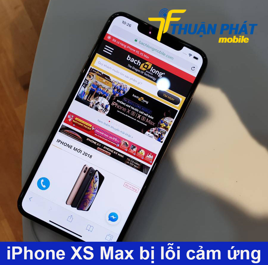 iPhone XS Max bị lỗi cảm ứng