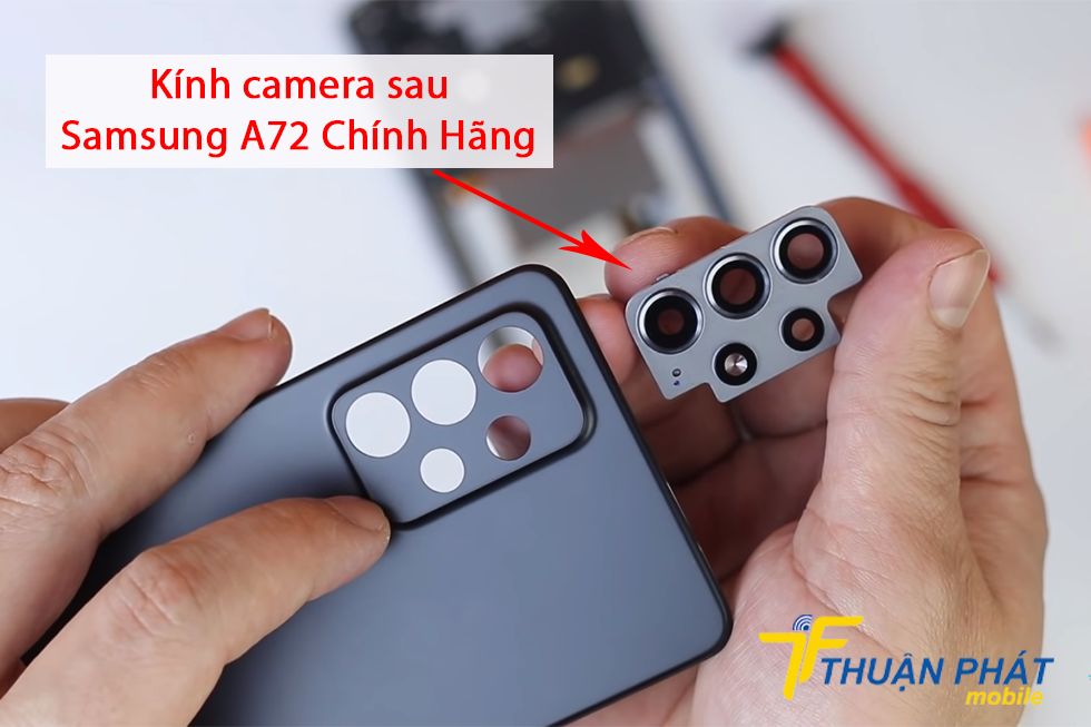 Kính camera sau Samsung A72 chính hãng