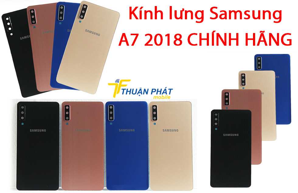 Kính lưng Samsung A7 2018 chính hãng