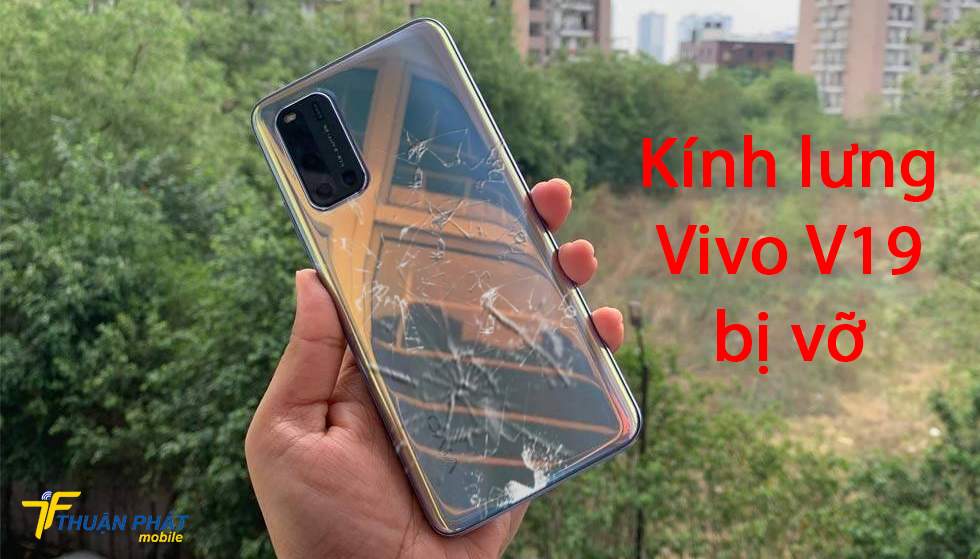 Kính lưng Vivo V19 bị vỡ