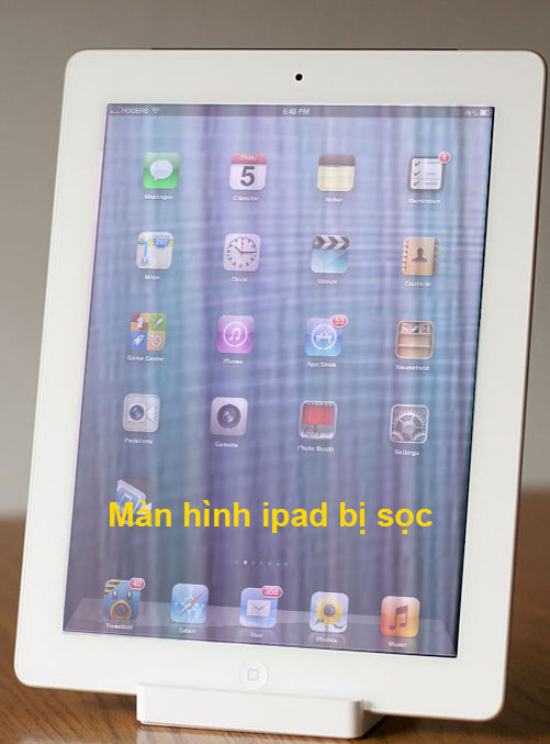 Màn hình ipad bị sọc dọc