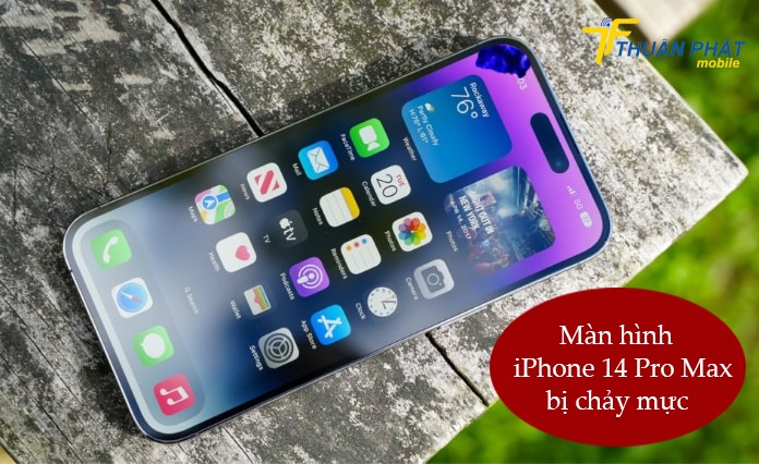 Màn hình iPhone 14 Pro Max bị chảy mực