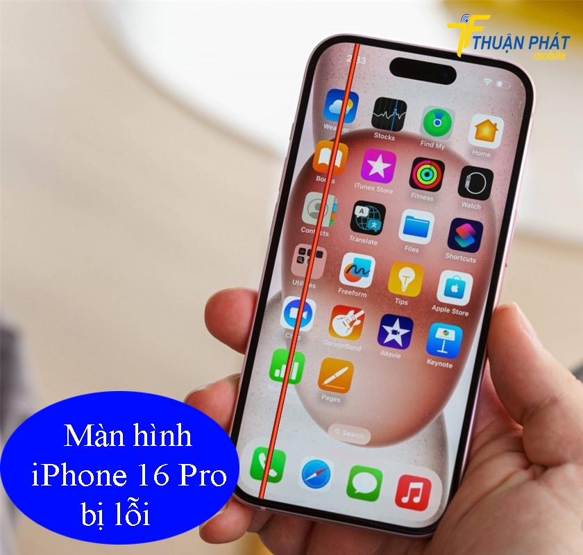 Màn hình iPhone 16 Pro bị lỗi