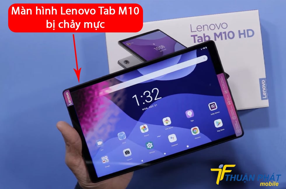 Màn hình Lenovo Tab M10 bị chảy mực