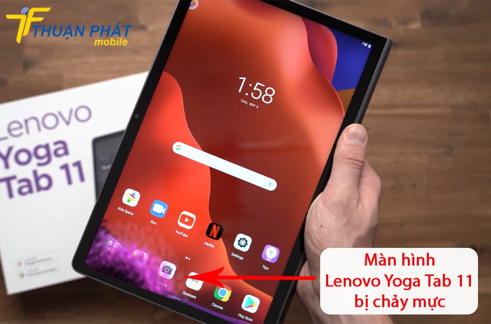 Màn hình Lenovo Yoga Tab 11 bị chảy mực