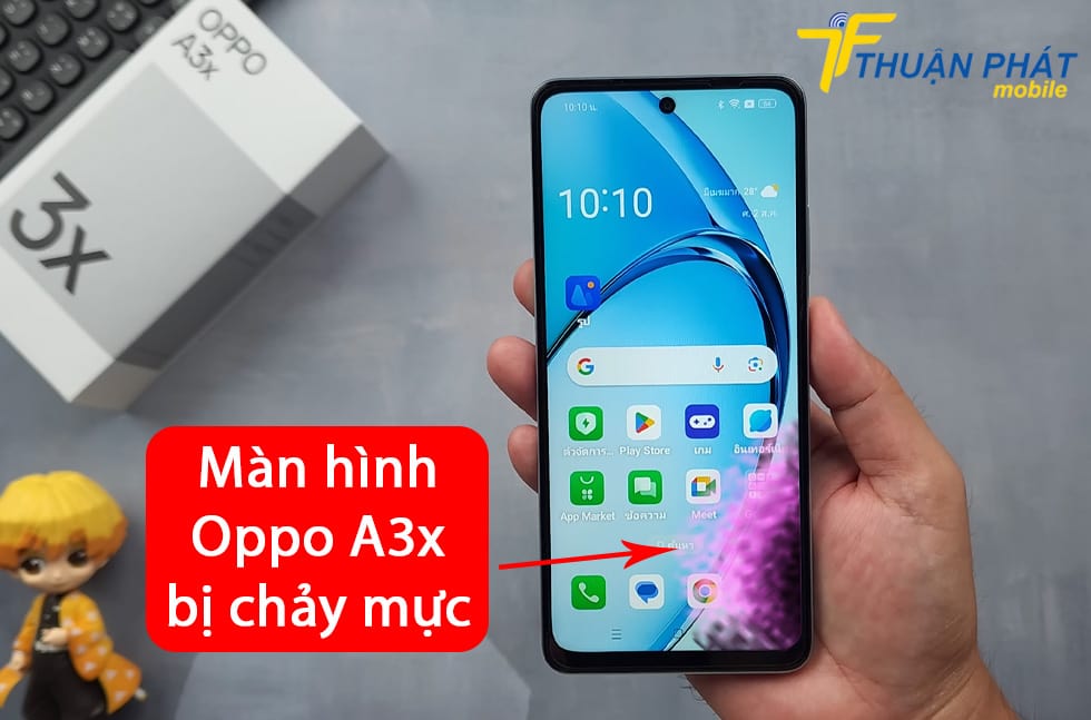 Màn hình Oppo A3x bị chảy mực