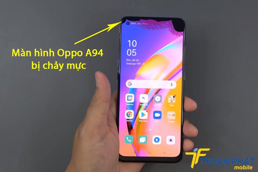 Màn hình Oppo A94 bị chảy mực