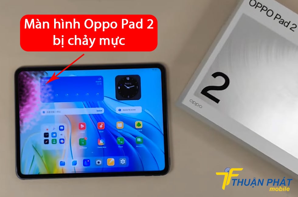 Màn hình Oppo Pad 2 bị chảy mực