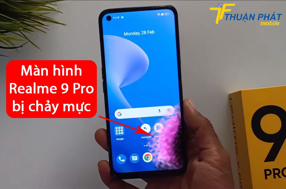 Màn hình Realme 9 Pro bị chảy mực