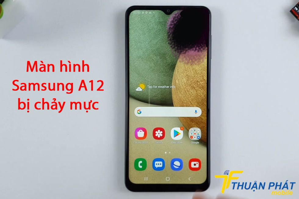 Màn hình Samsung A12 bị chảy mực