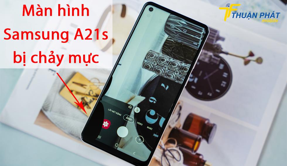 Màn hình Samsung A21s bị chảy mực