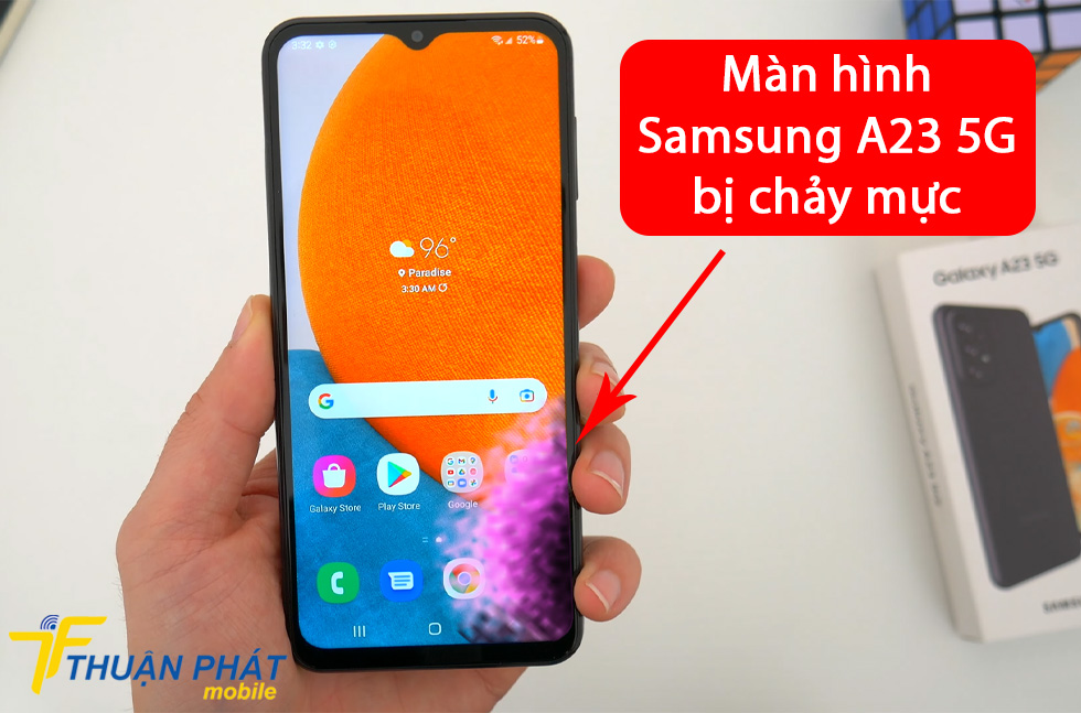 Màn hình Samsung A23 5G bị chảy mực