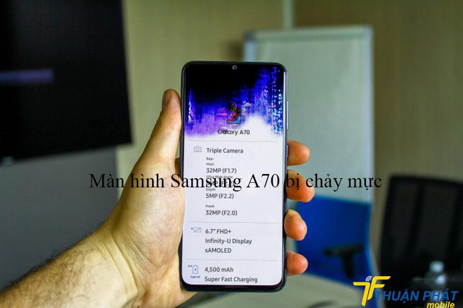 Màn hình Samsung A70 bị chảy mực