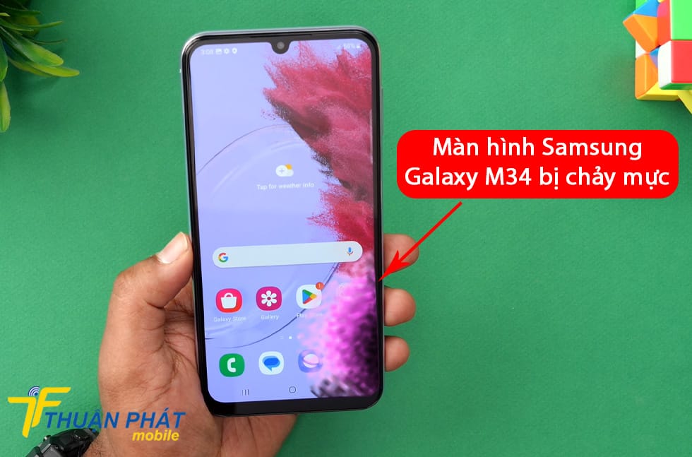 Màn hình Samsung Galaxy M34 bị chảy mực