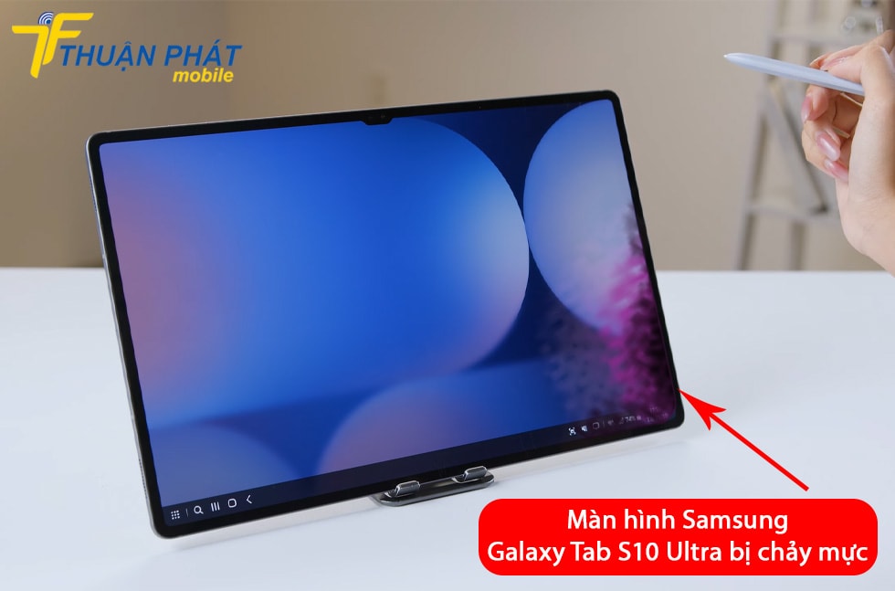 Màn hình Samsung Galaxy Tab S10 Ultra bị chảy mực