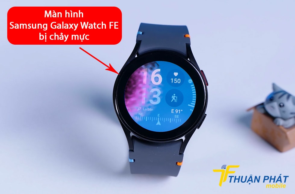 Màn hình Samsung Galaxy Watch FE bị chảy mực