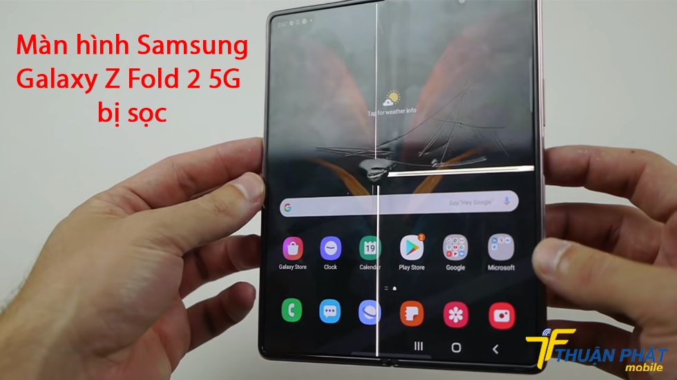 Màn hình Samsung Galaxy Z Fold 2 5G bị sọc