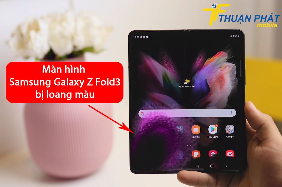 Màn hình Samsung Galaxy Z Fold3 bị loang màu